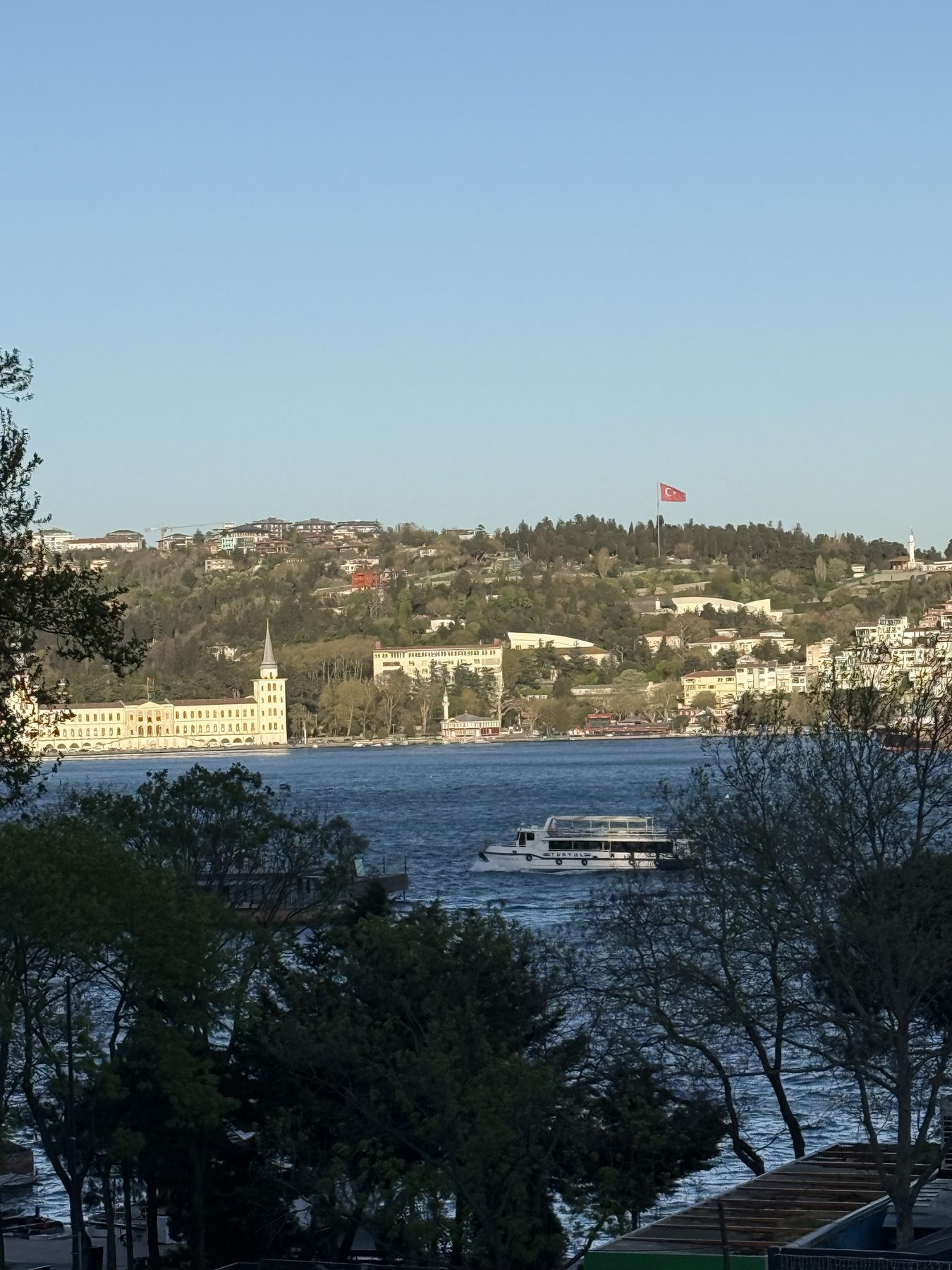 The Bosphorus, fifty metres away