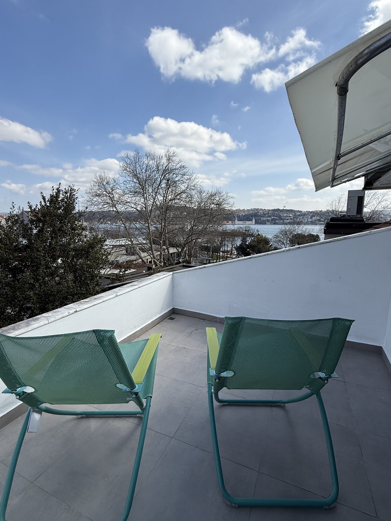 Chairs on the terrace