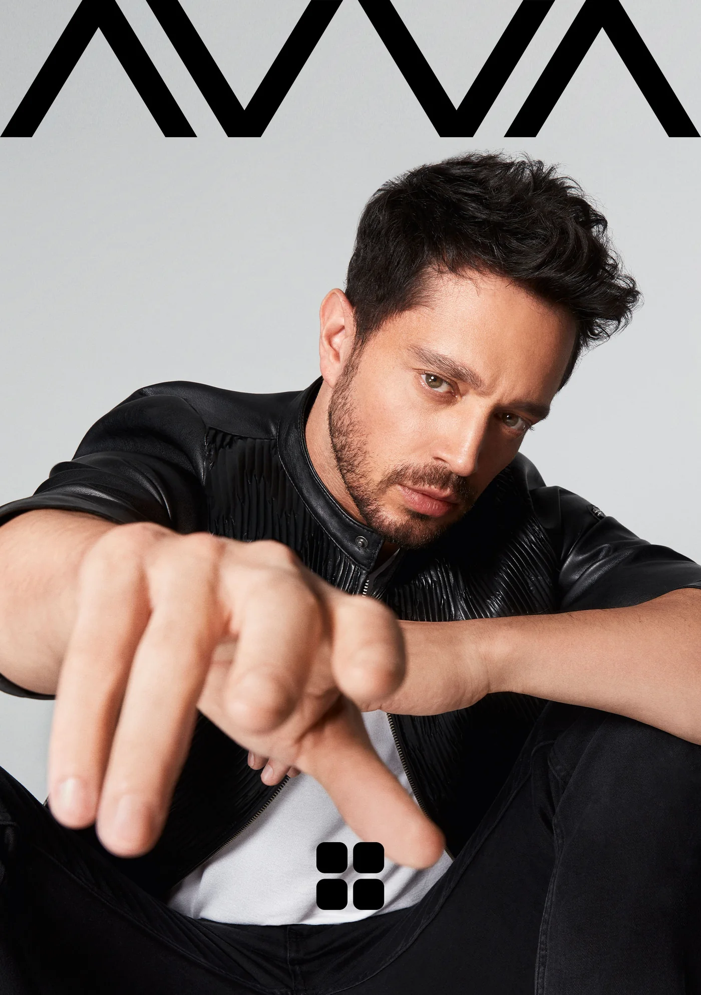 Key visual: Murat Boz in a black leather jacket, pointing at the camera