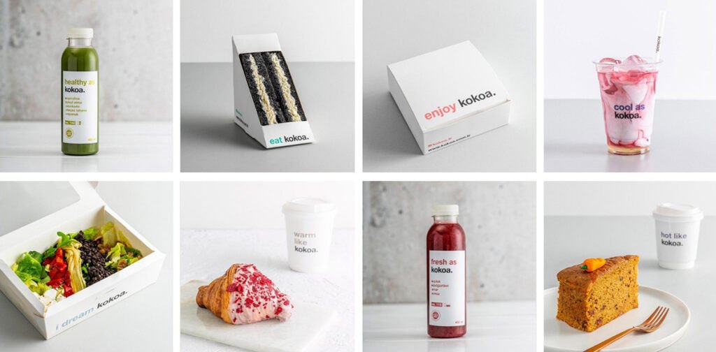 Kokoa — the range: drinks, boxes, bakery