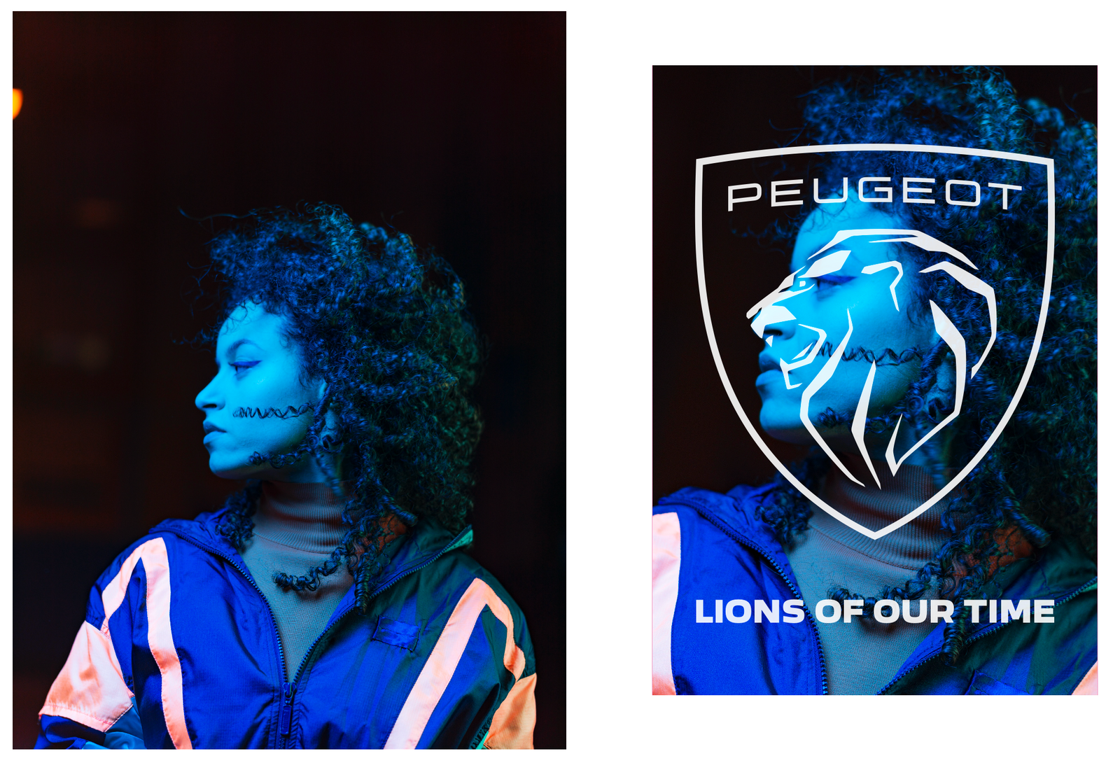 Peugeot — Lions of Our Time, key visual with the new lion emblem