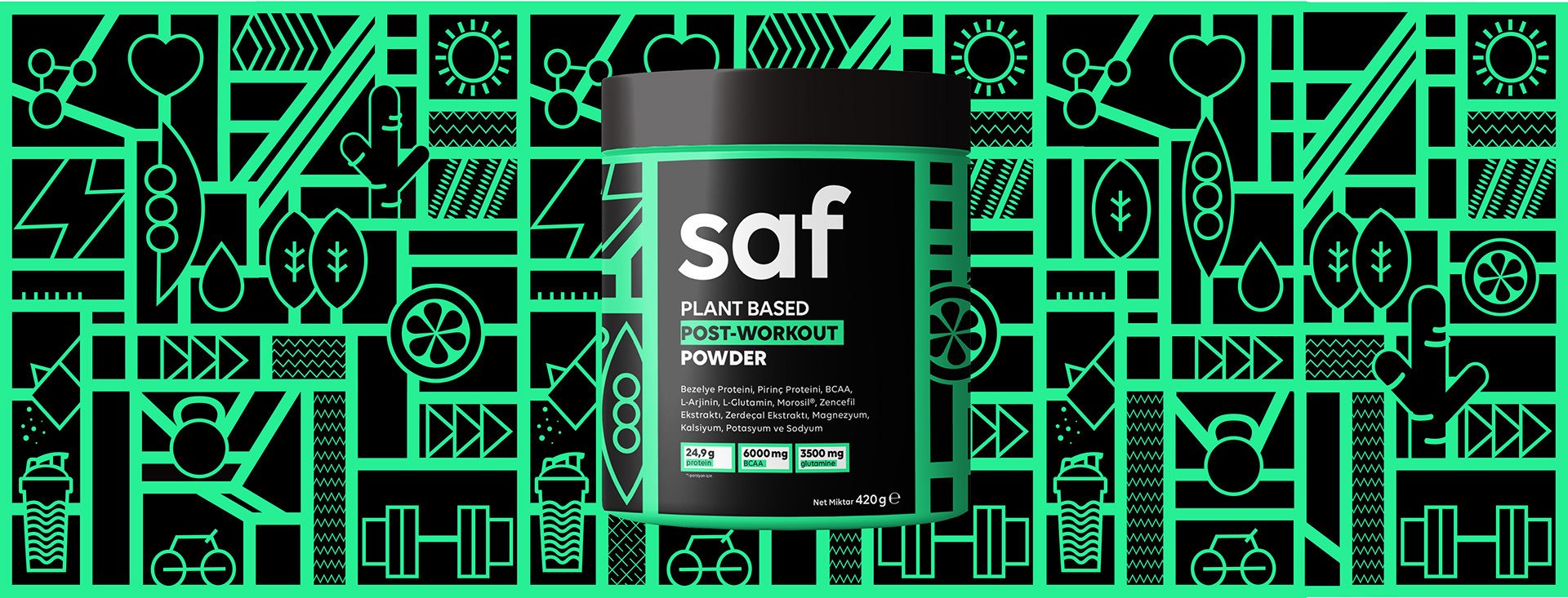 Saf Athletics — pattern, green