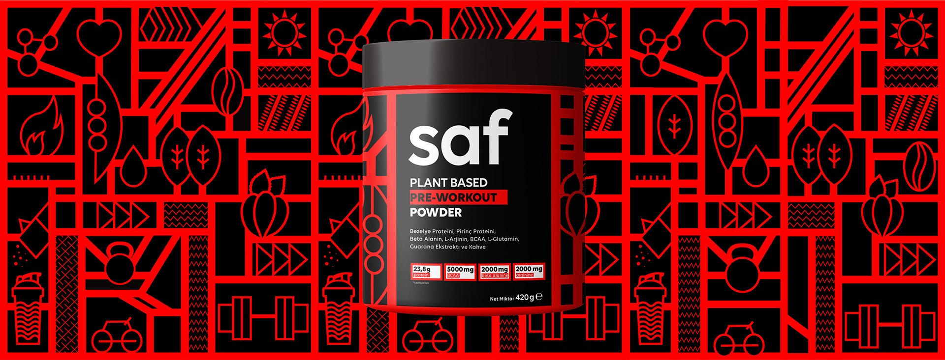 Saf Athletics — pattern, red