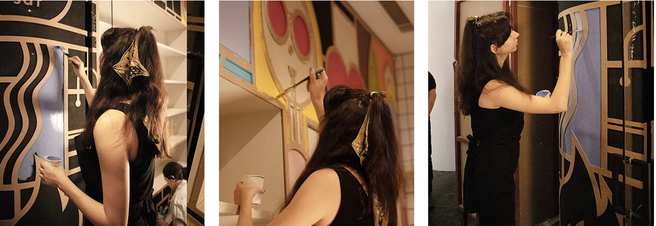 Saf Nutrition, Kanyon store — painting the wall art